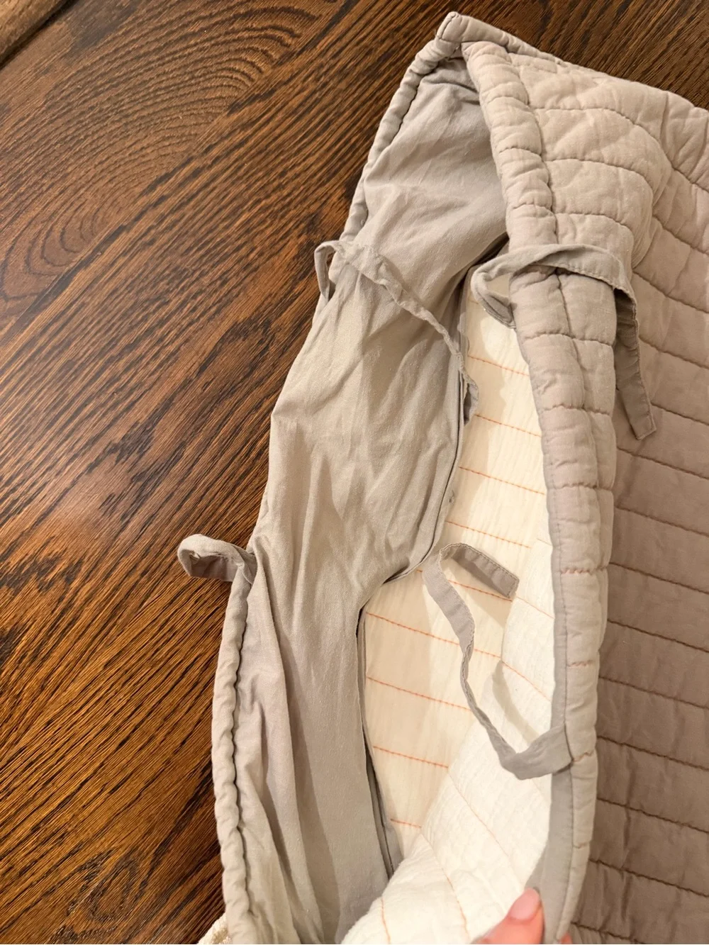 baby & child by Restoration Hardware Queen Orange and Grey Quilt with 2 shams